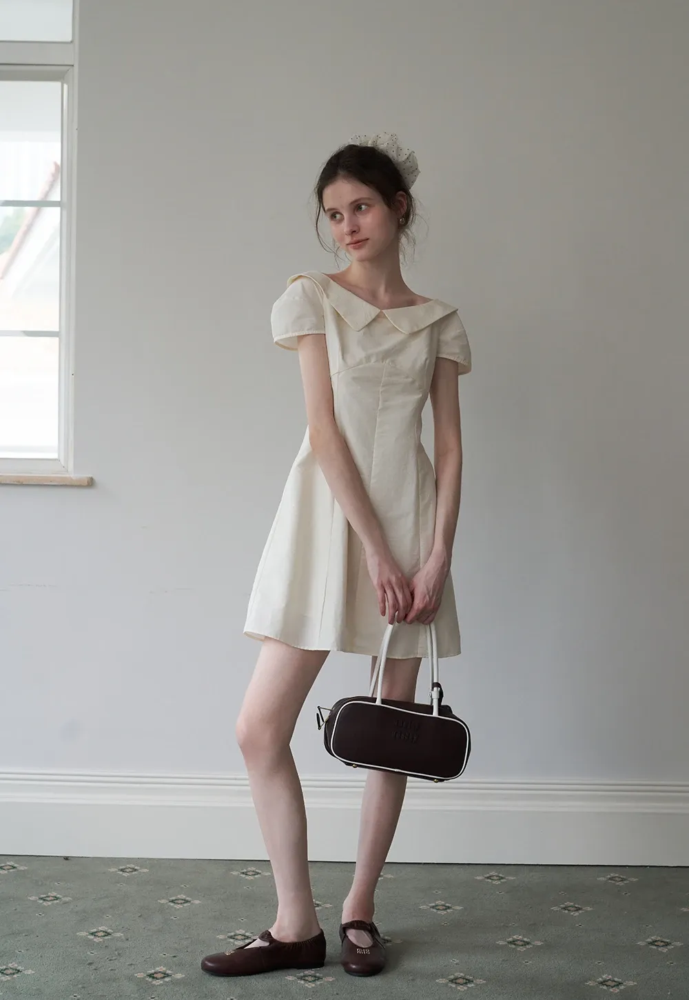 Women’s Sailor-Collar A-Line Mini Dress