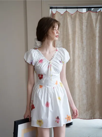 Romantic Floral Mini Dress