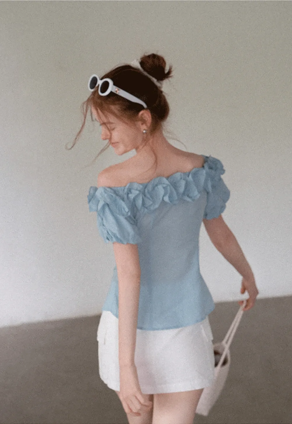 Women’s Off Shoulder Ruffle Blouse