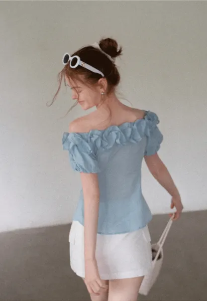 Women’s Off Shoulder Ruffle Blouse
