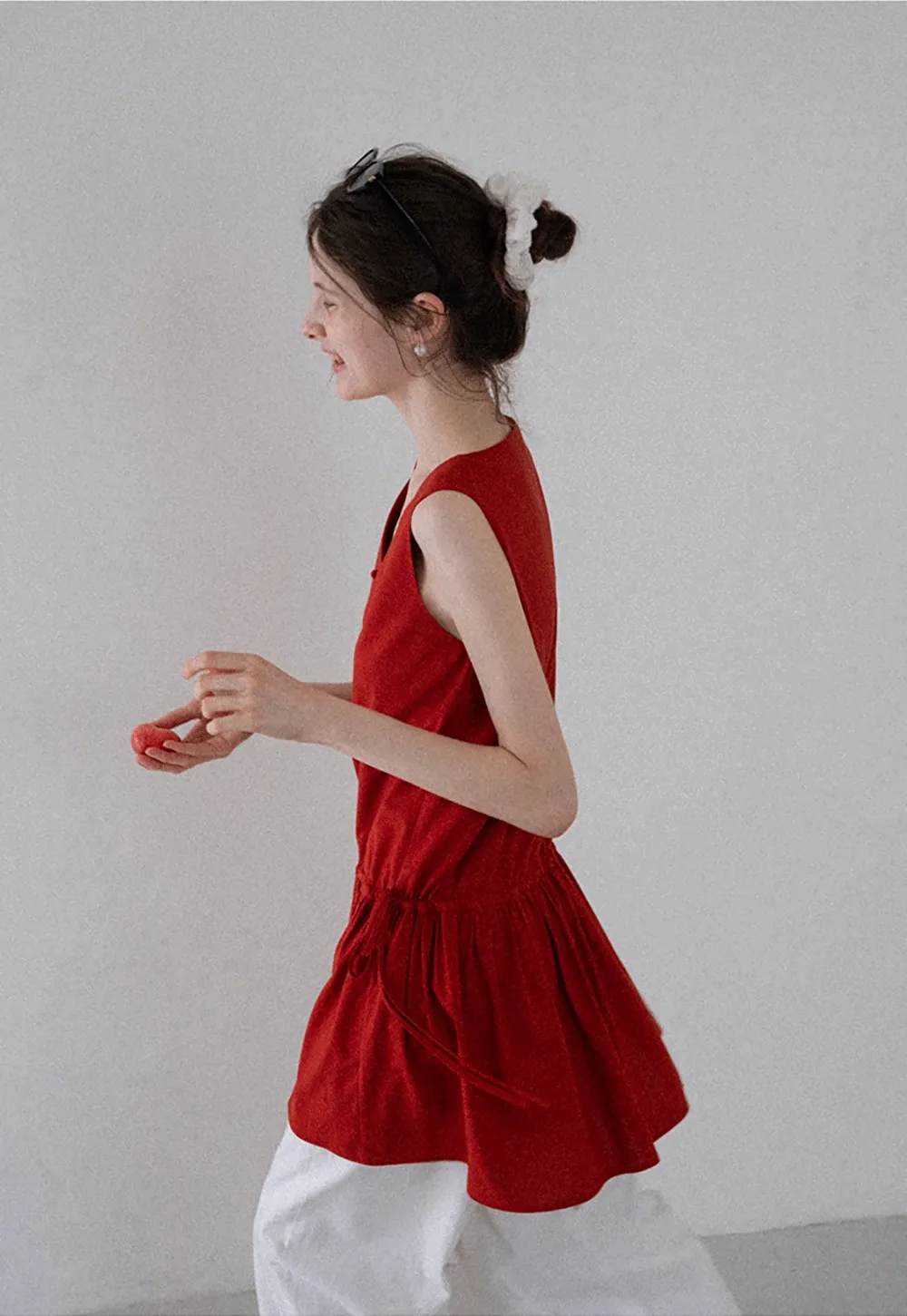 Buttoned Drop-Waist Sundress