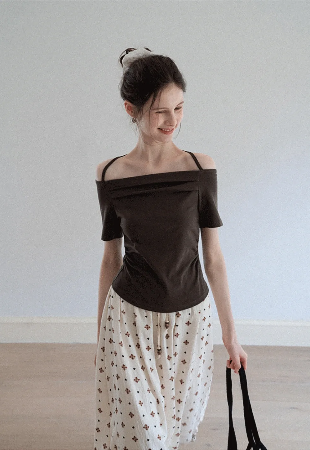Strappy Off-Shoulder Tee