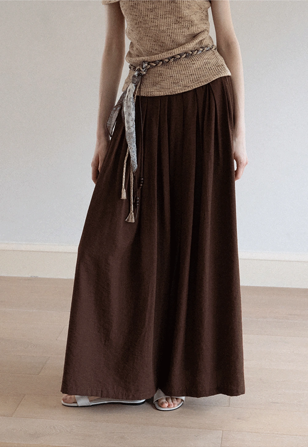 Women’s High Waist Pleated Wide Leg Pants