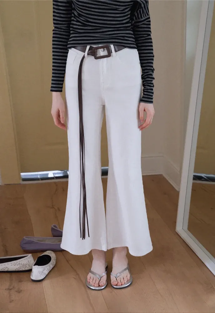 High-Waist Flared Jeans