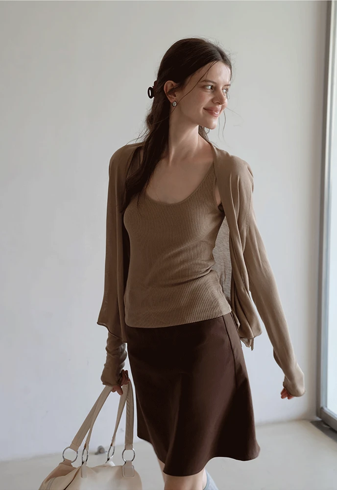 Lightweight Cardigan & Tank Set