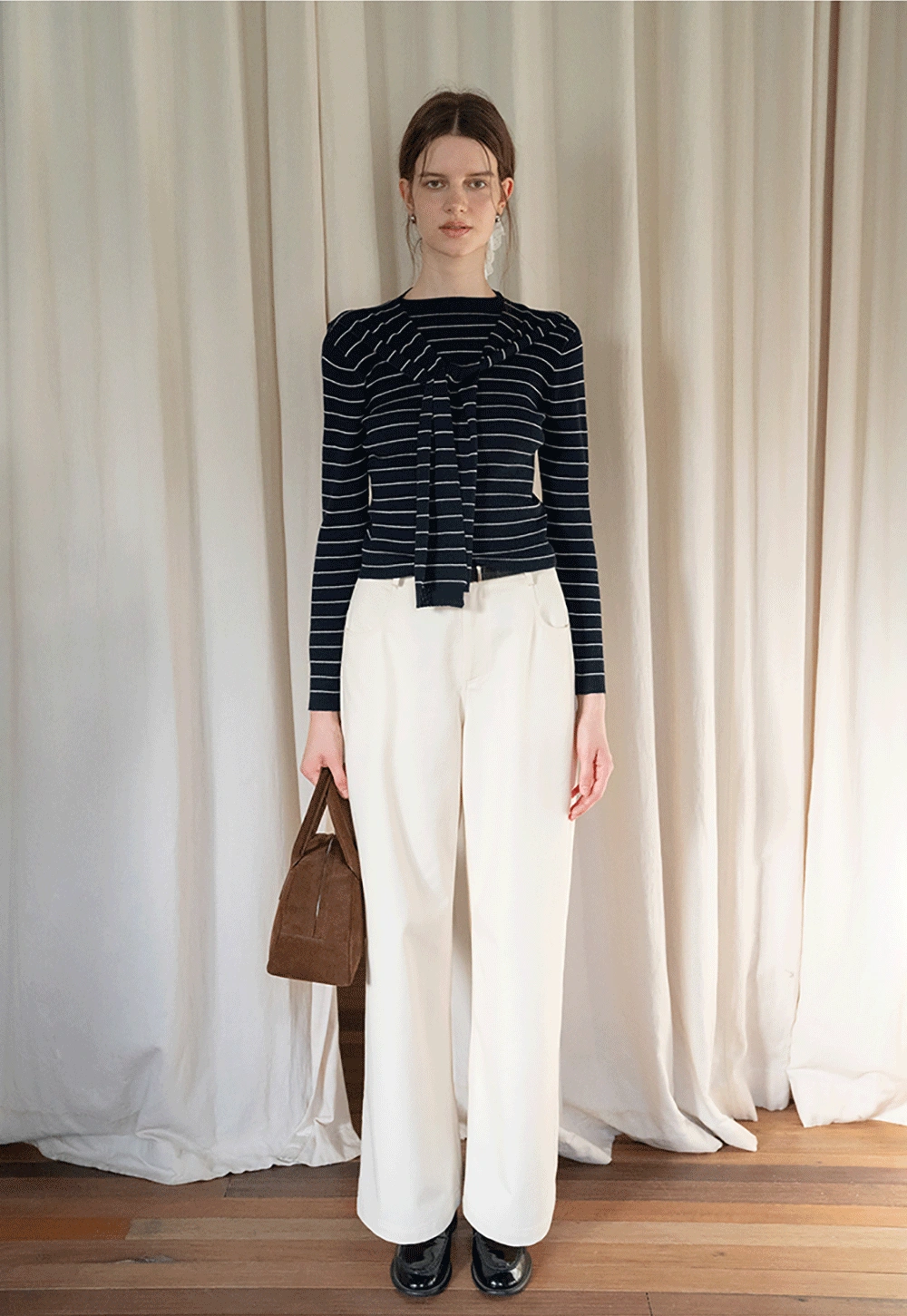 Women’s Off-White Wide Leg Dress Pants