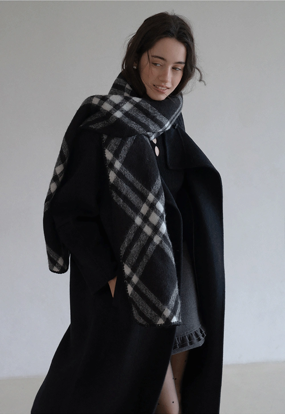 Classic Plaid Warm Shawl Scarf