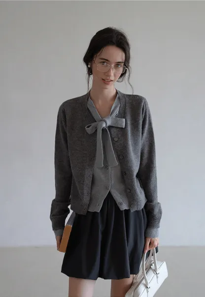 Elegant Button Down Cardigan