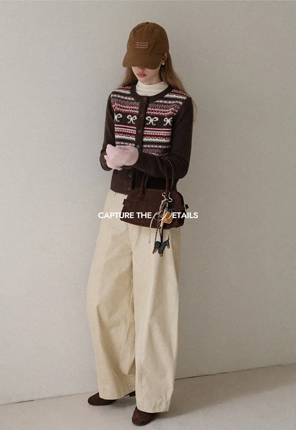 Solid Color Thick Knitted Finger Gloves