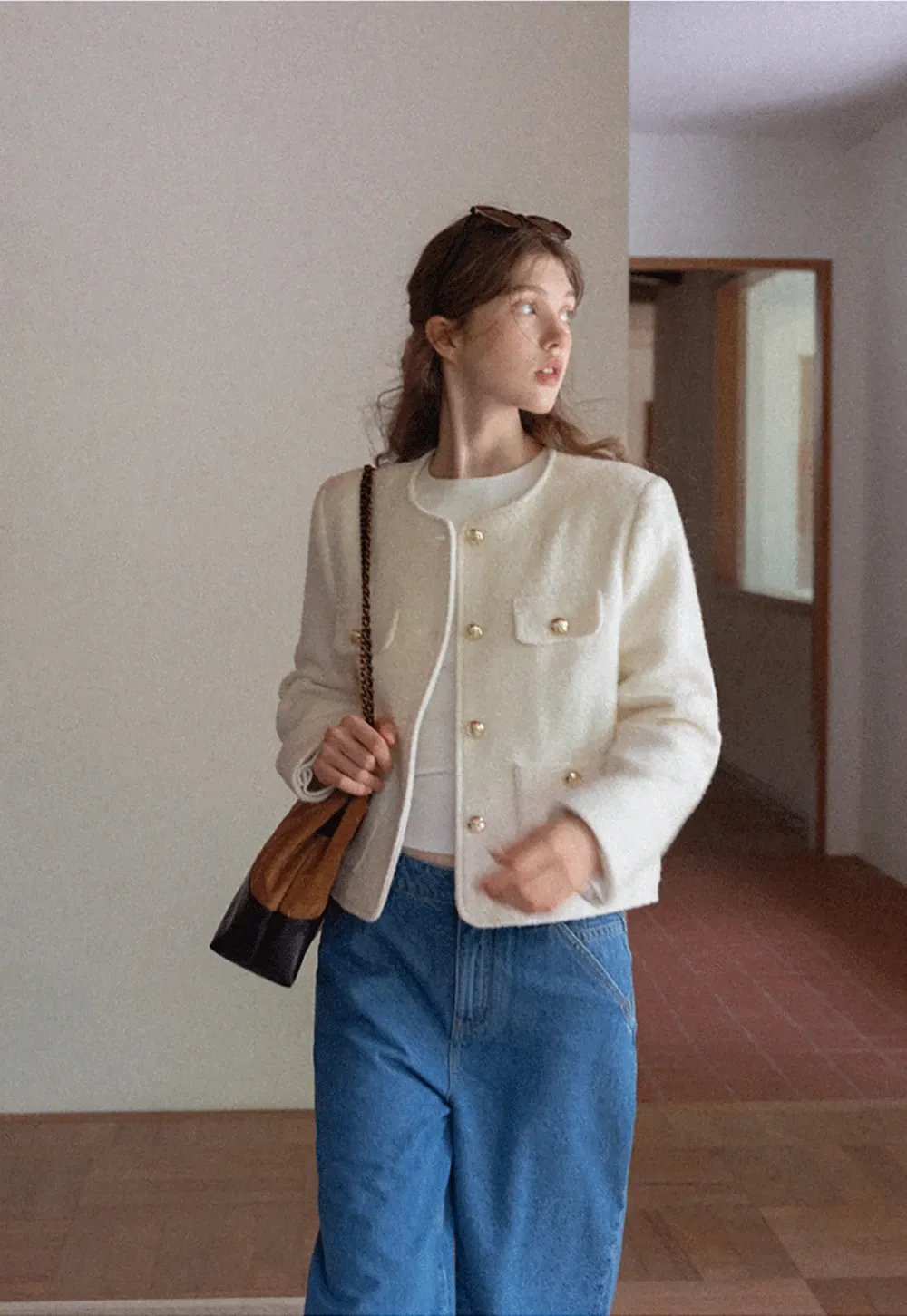 Womens Tweed Short Jacket