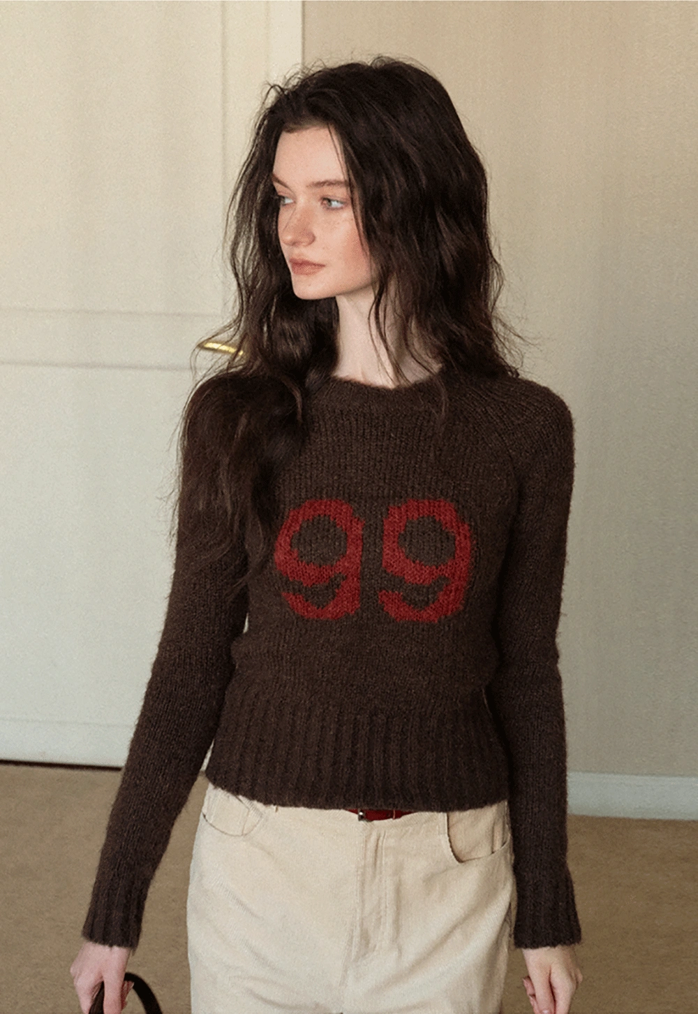 Women Knitted Crew Neck Sweater