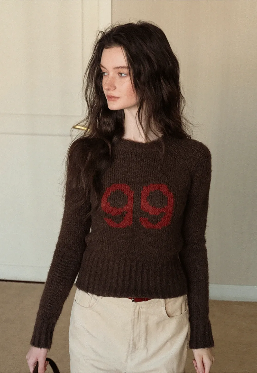 Women Knitted Crew Neck Sweater