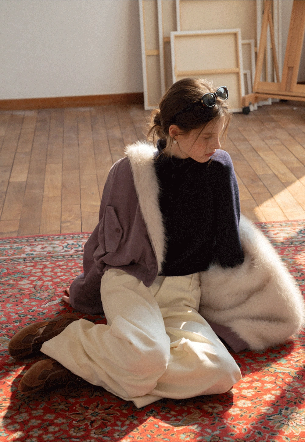 Women Double-Sided Fuzzy Coat