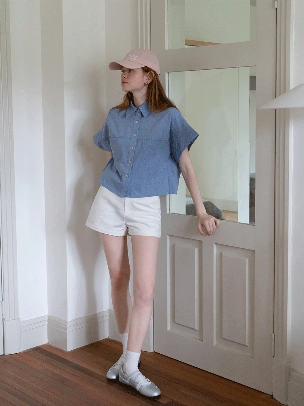 Women’s Denim Button Down Shirt