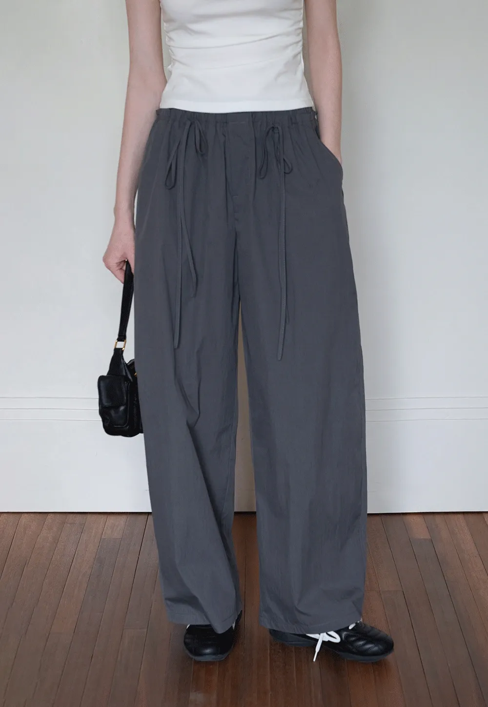 Women's Gray Jogger Banana Pants