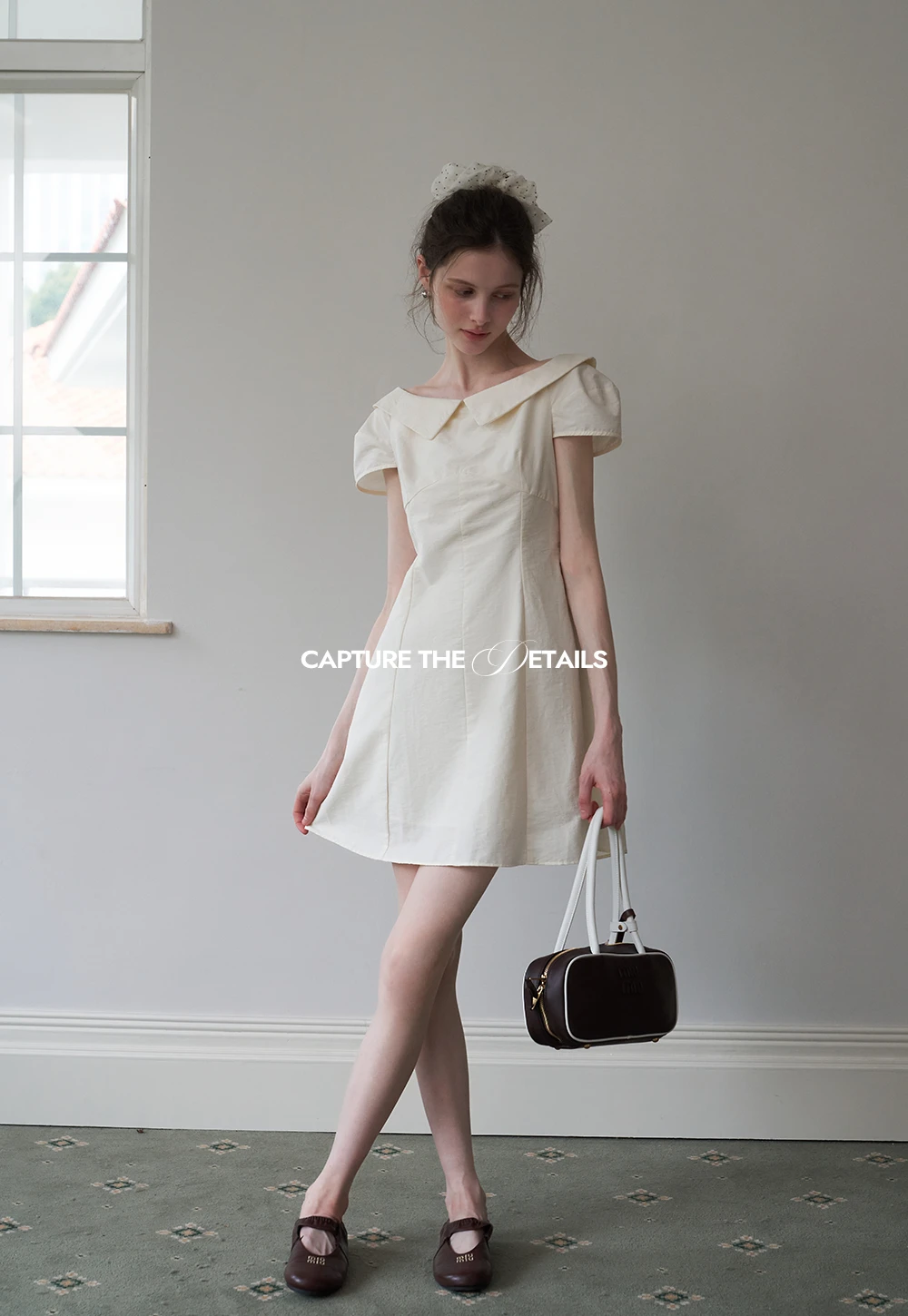 Women’s Sailor-Collar A-Line Mini Dress