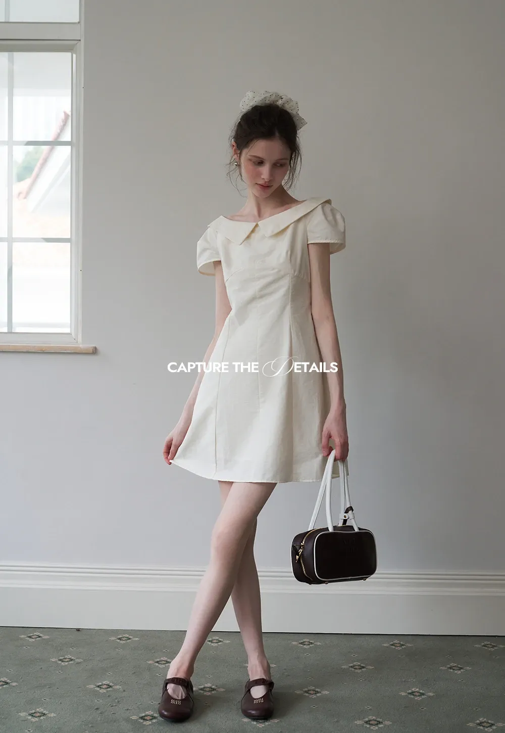 Women’s Sailor-Collar A-Line Mini Dress