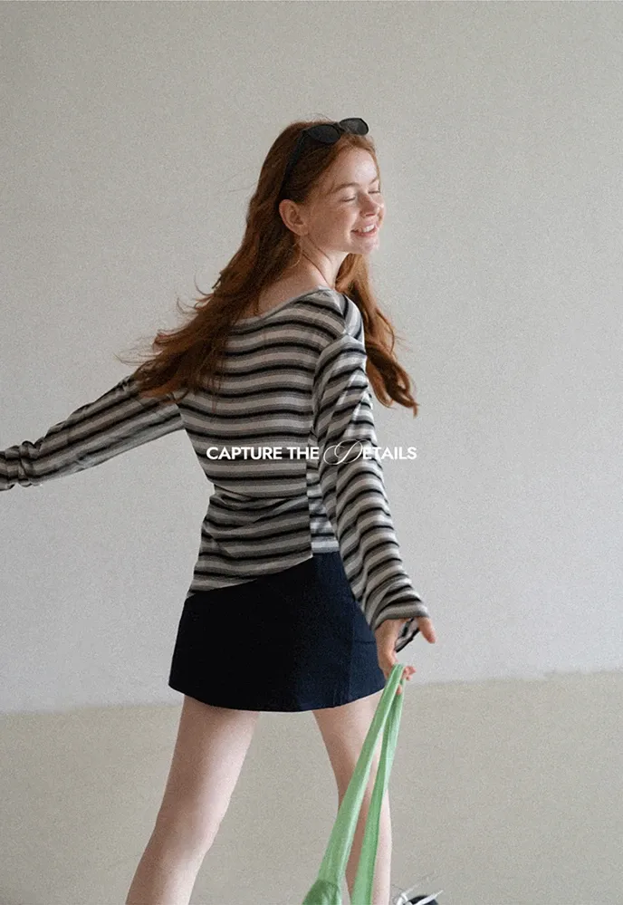 Women’s Drawstring Waist Cotton Mini Skirt