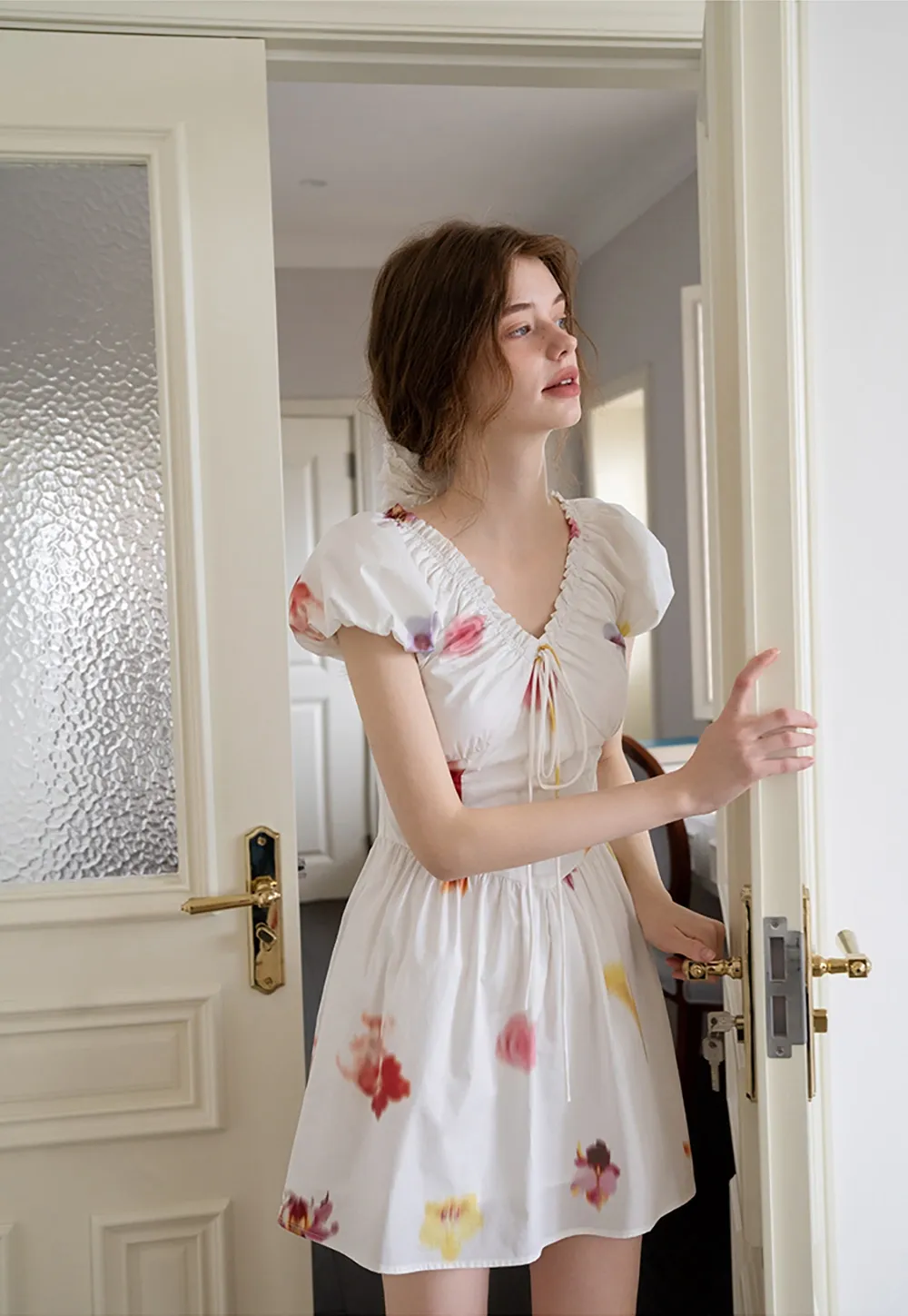 Romantic Floral Mini Dress