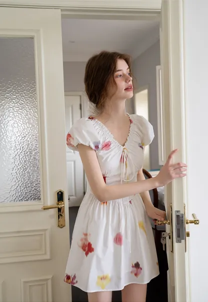 Romantic Floral Mini Dress
