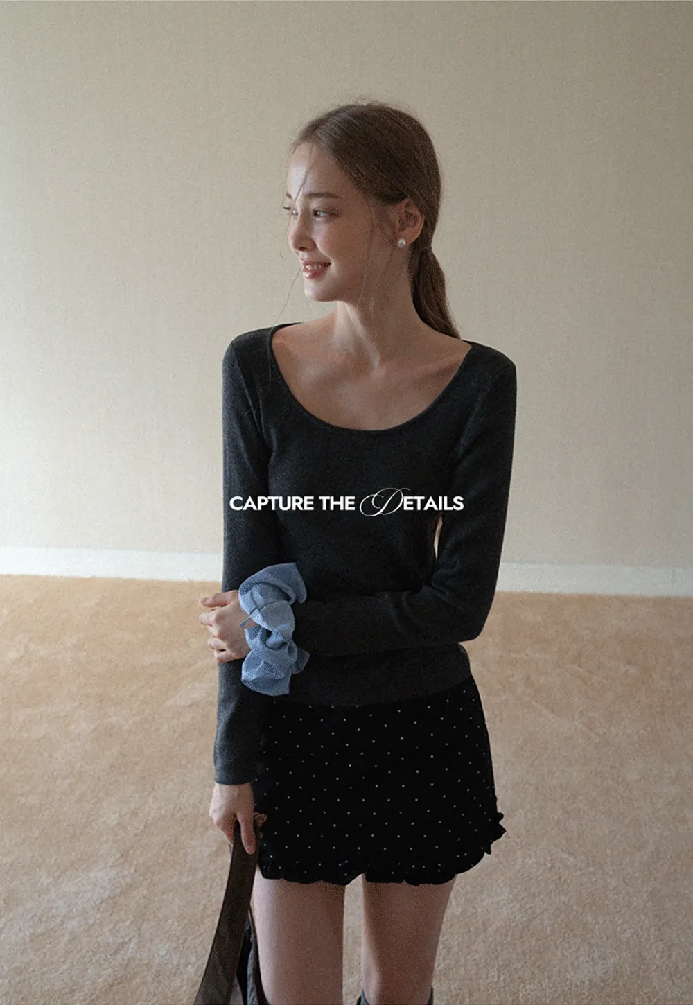 Womens Draped Cowl Neck Knit Top