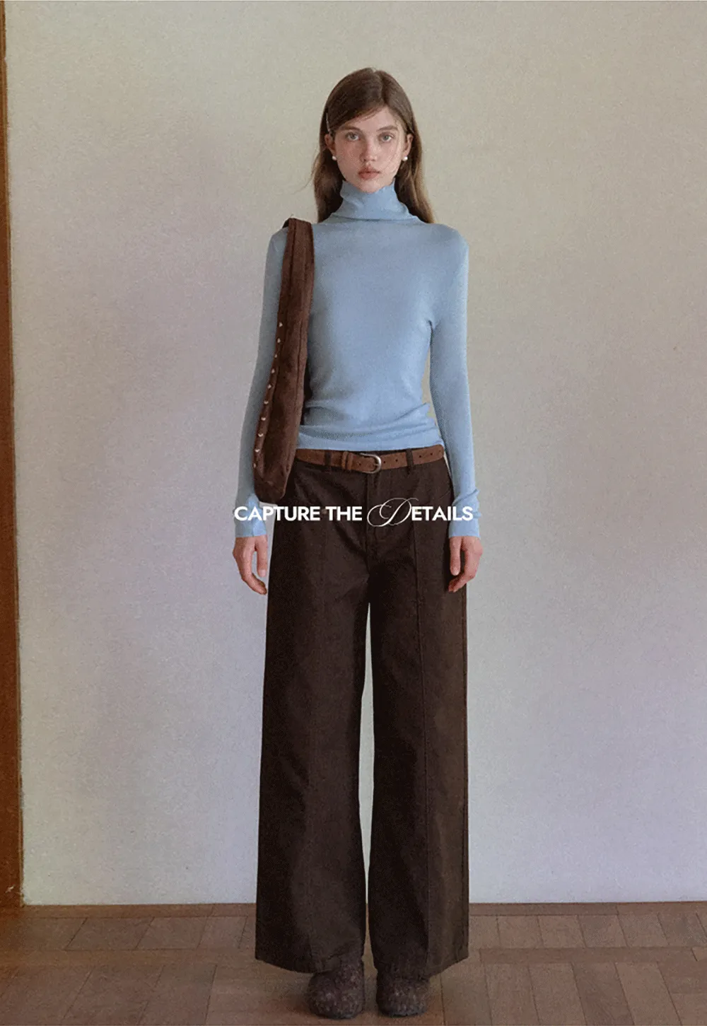 Ribbed Turtleneck Top