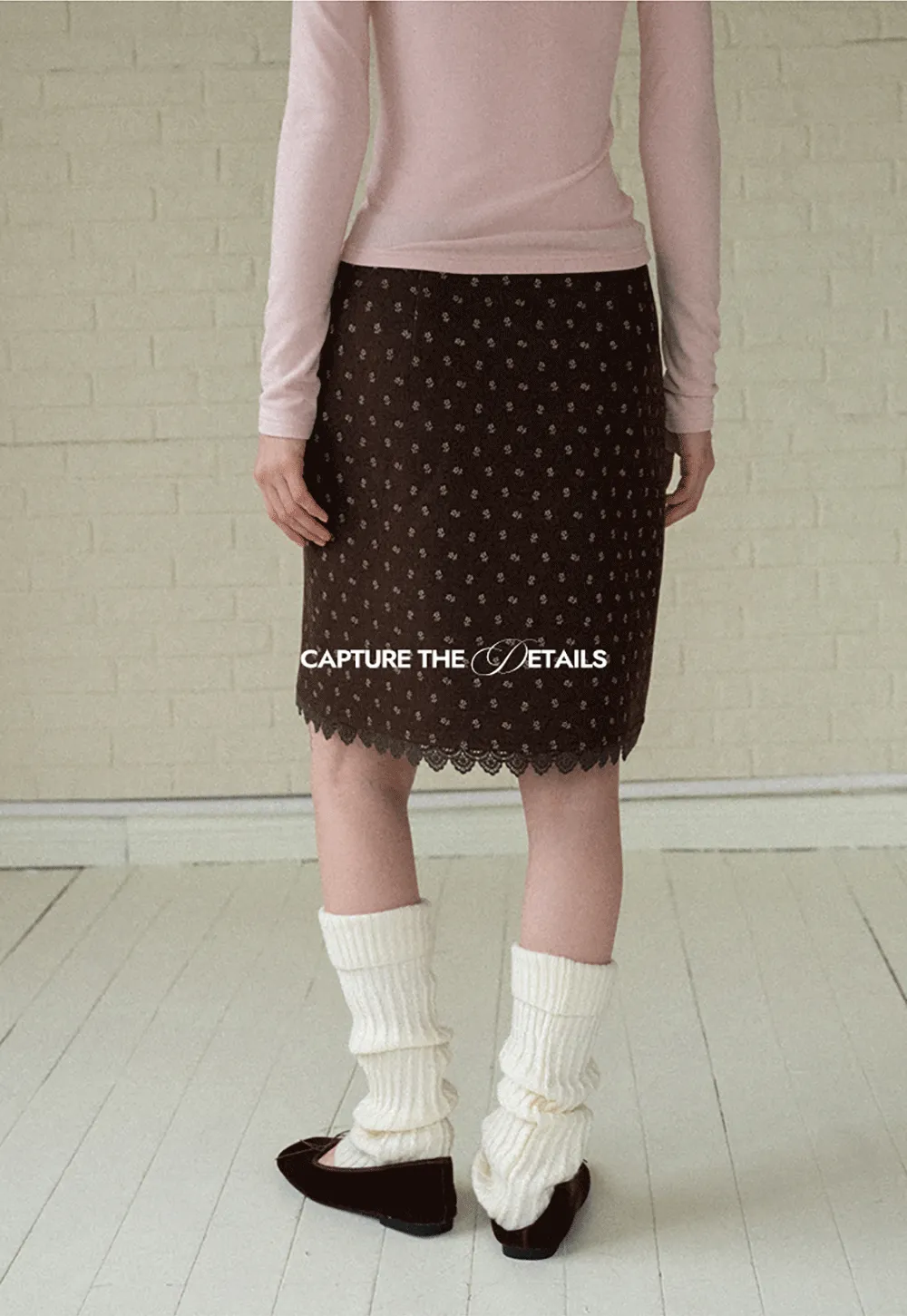 Floral Jacquard Mini Skirt