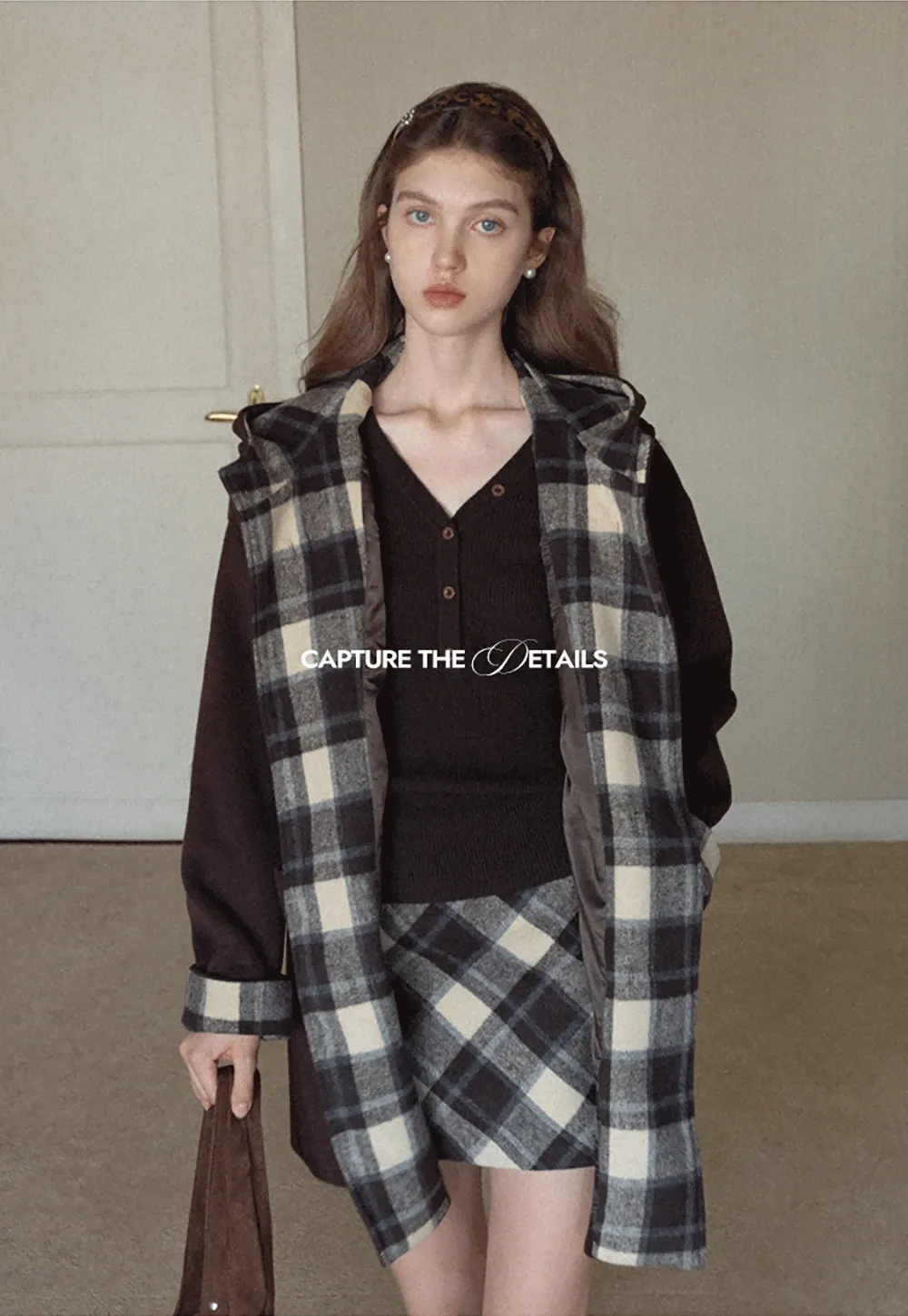 Womens Ribbed Long Sleeve V-Neck Button Top