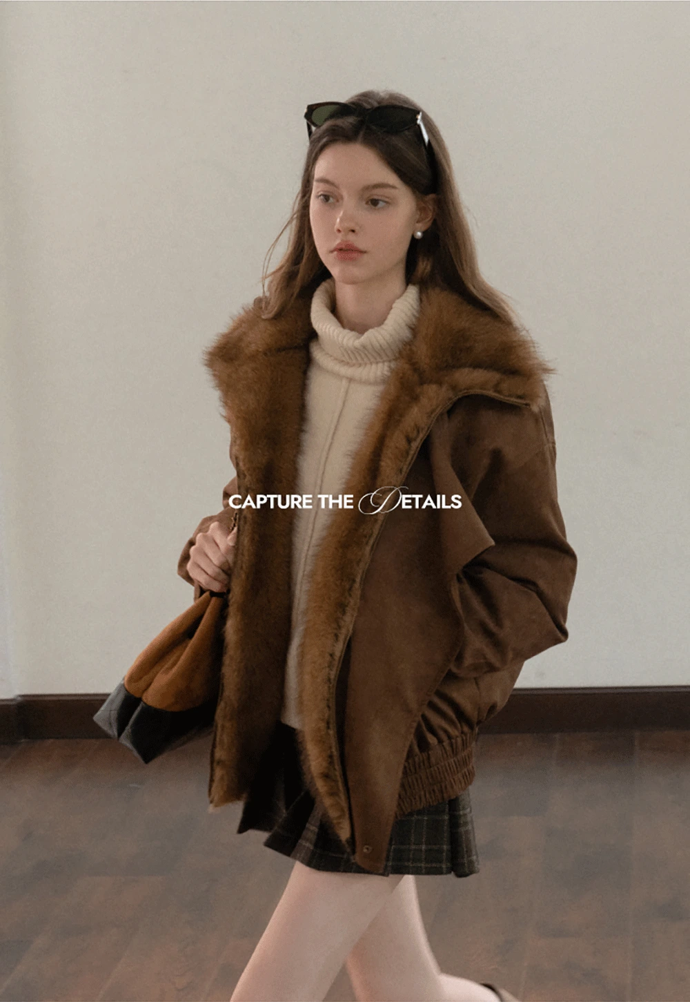 Center-Seam Turtleneck Crop Sweater