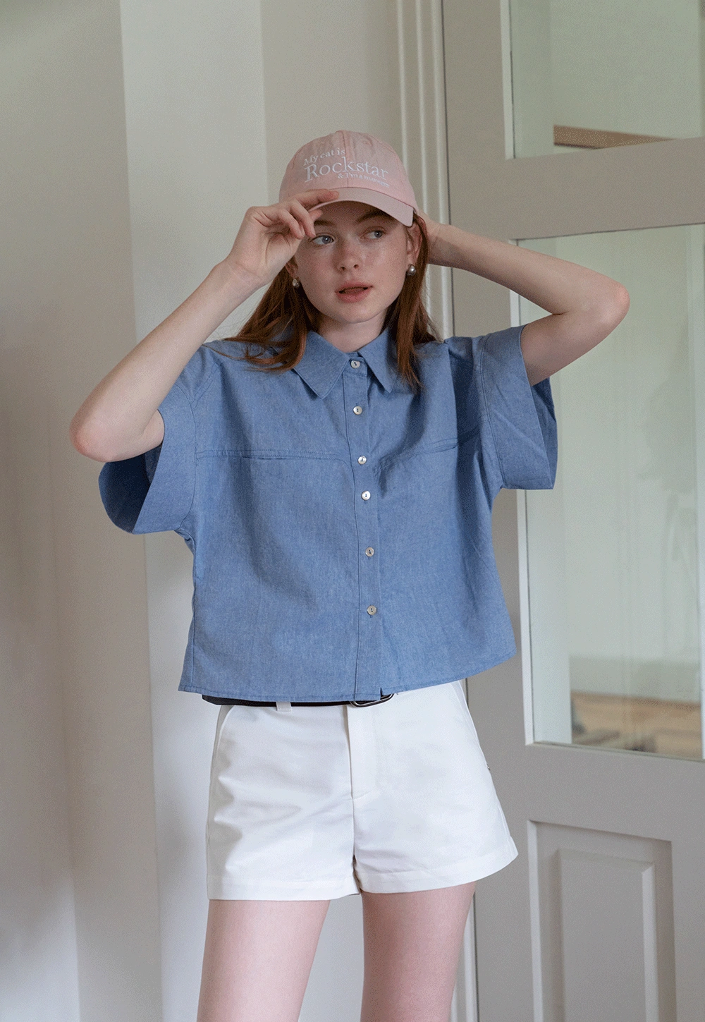 Women’s Denim Button Down Shirt