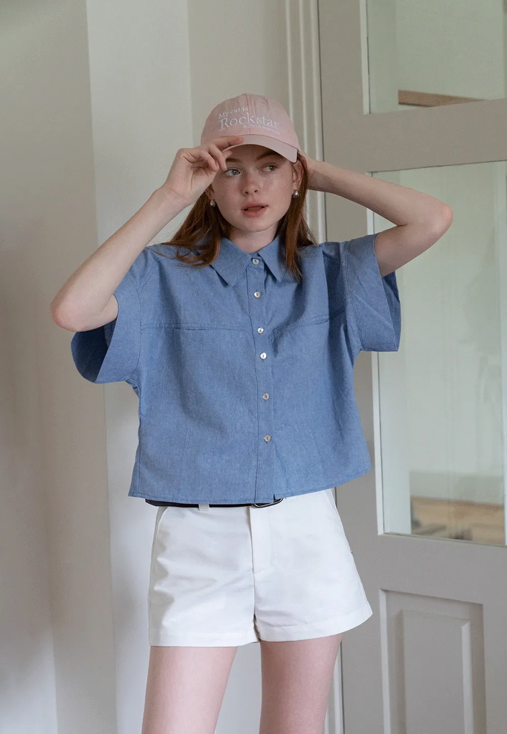 Women’s Denim Button Down Shirt