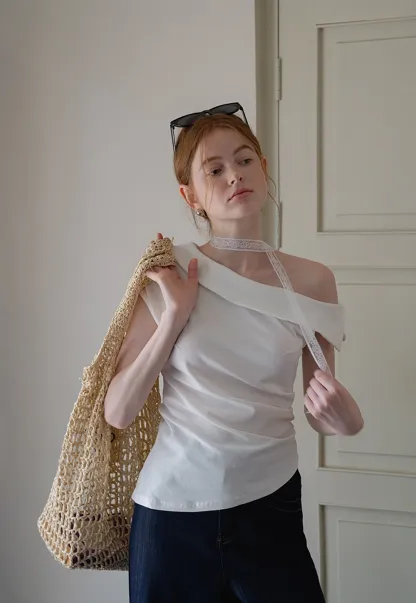 Women’s Asymmetrical Off Shoulder Top