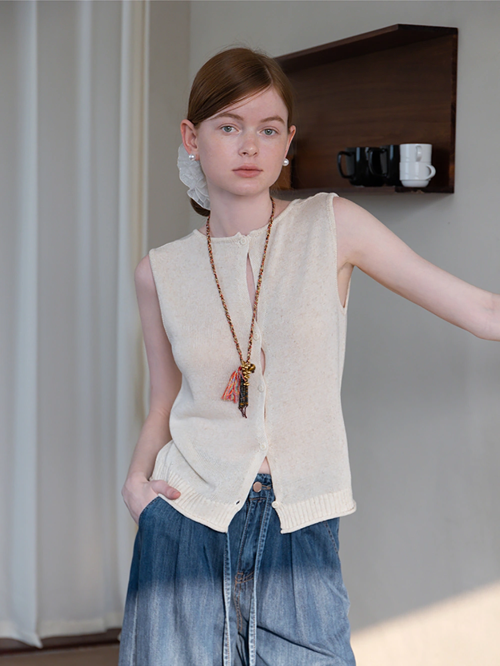 Women's Sleeveless Knit Tank Top