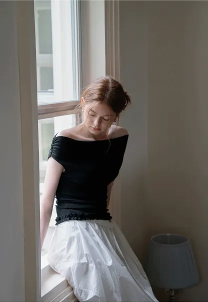 Women’s Off Shoulder Slim Fit Top