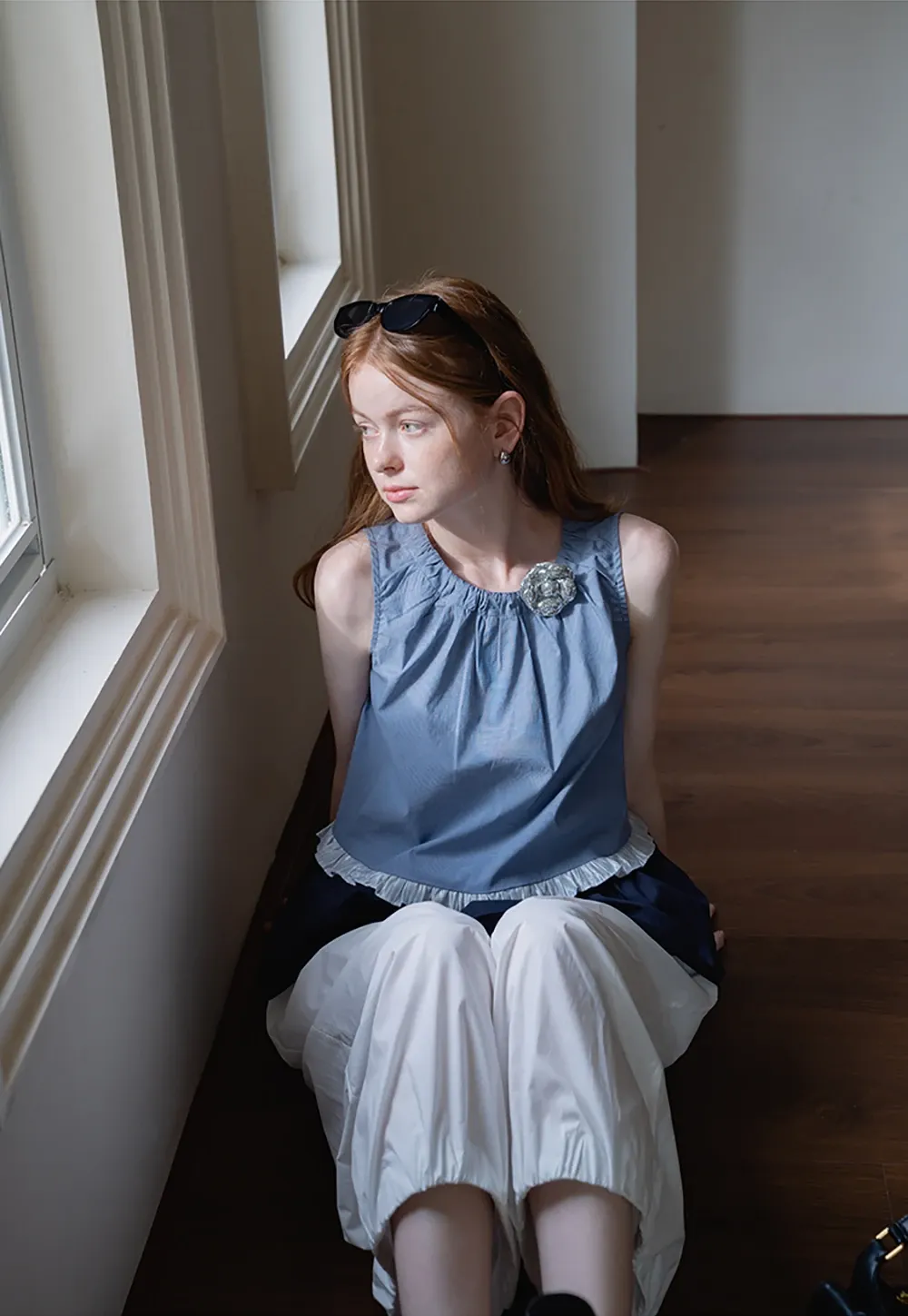 Women’s Layered Ruffle-Hem Sleeveless Vest