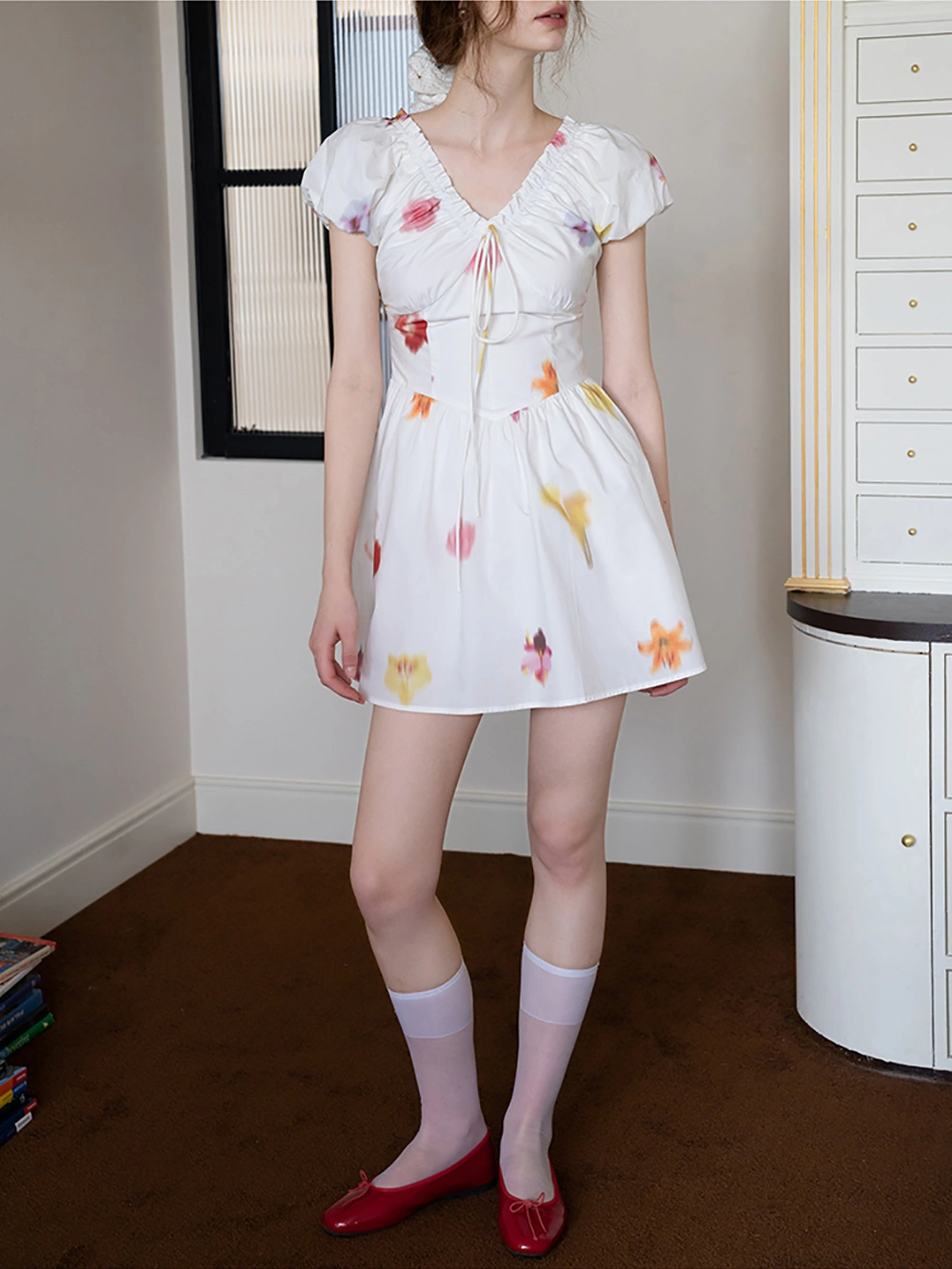 Romantic Floral Mini Dress