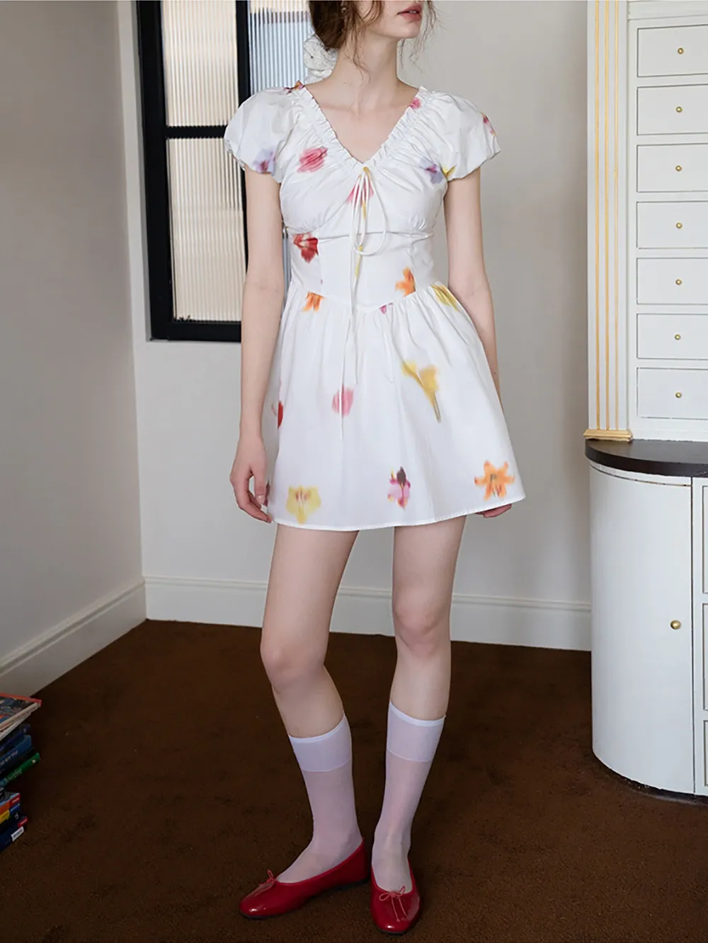 Romantic Floral Mini Dress