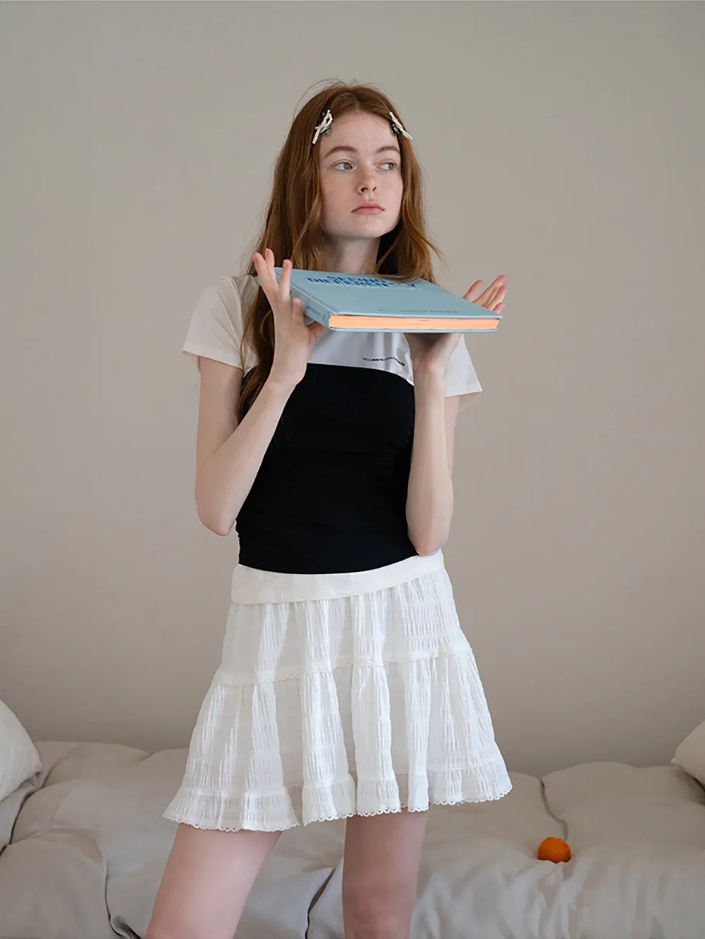 Black and White Contrast Tee