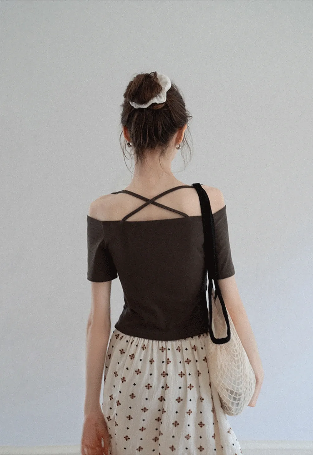 Strappy Off-Shoulder Tee