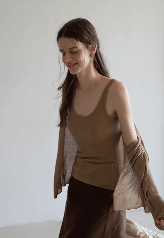 Lightweight Cardigan & Tank Set