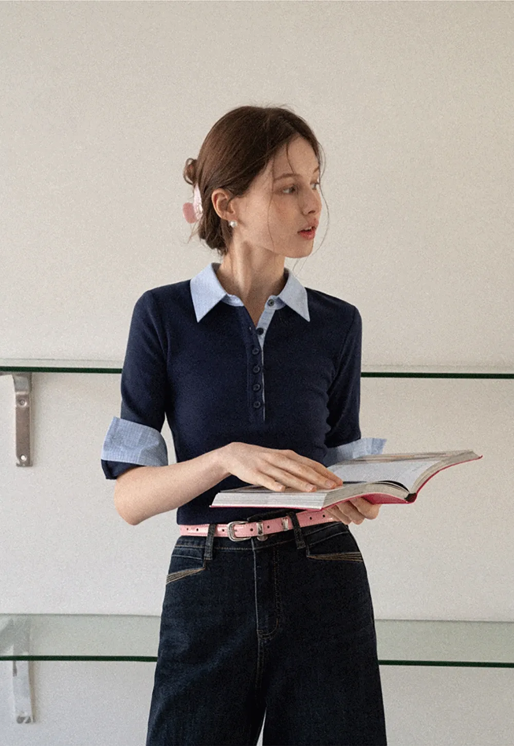 Women's High-Waisted Wide Leg Jeans