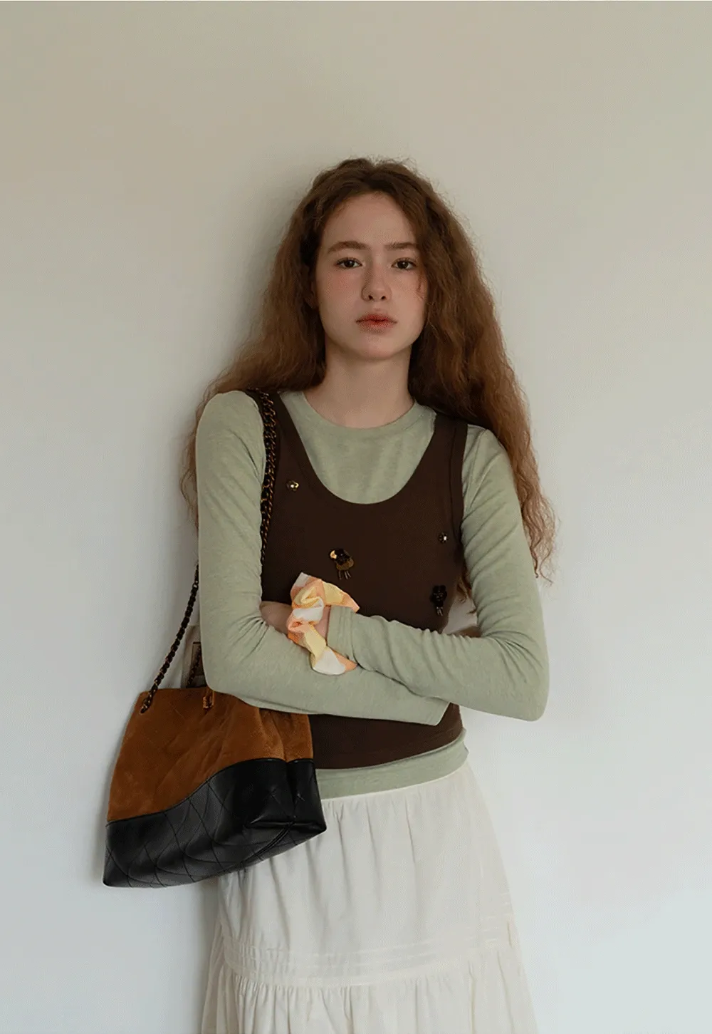 Womens Embellished Knit Vest Sleeveless Top