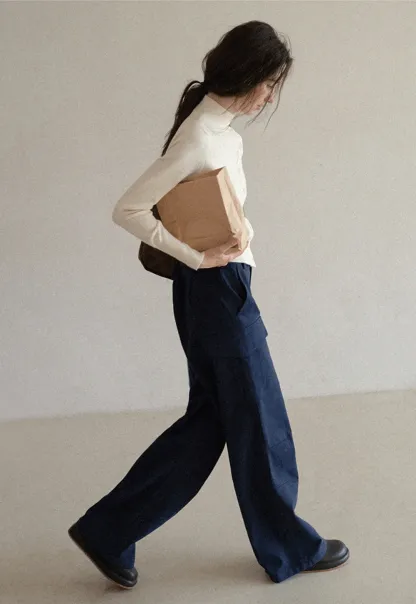 Mock Neck Button Up Knit Cardigan