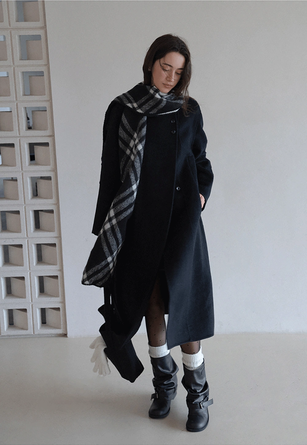 Classic Plaid Warm Shawl Scarf