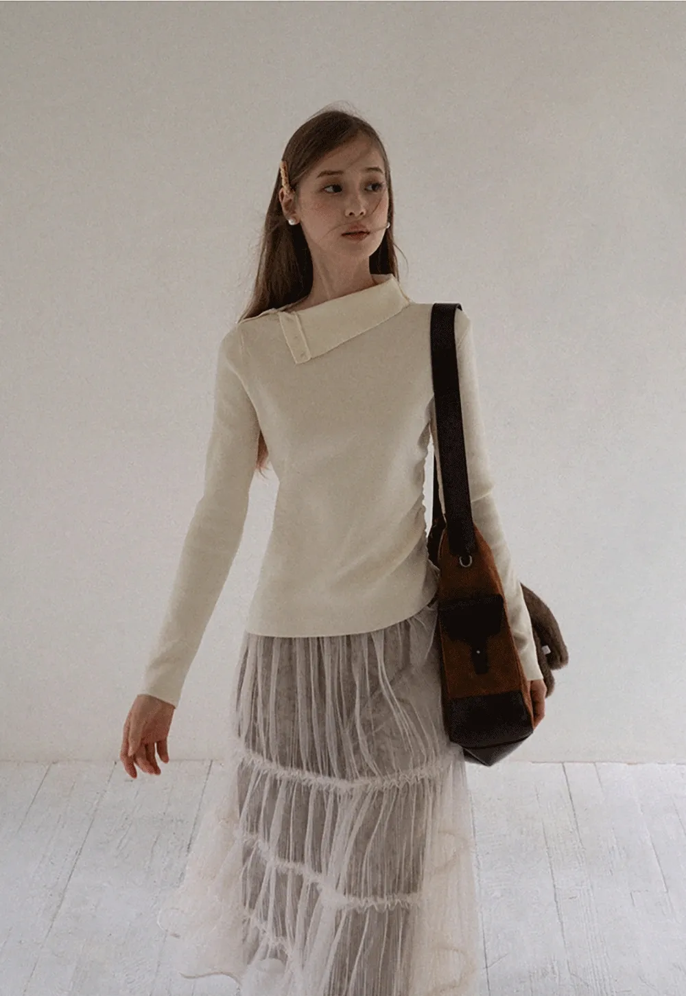 Women Romantic Layered Tulle Midi Skirt