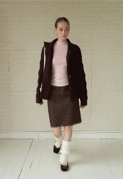 Floral Jacquard Mini Skirt