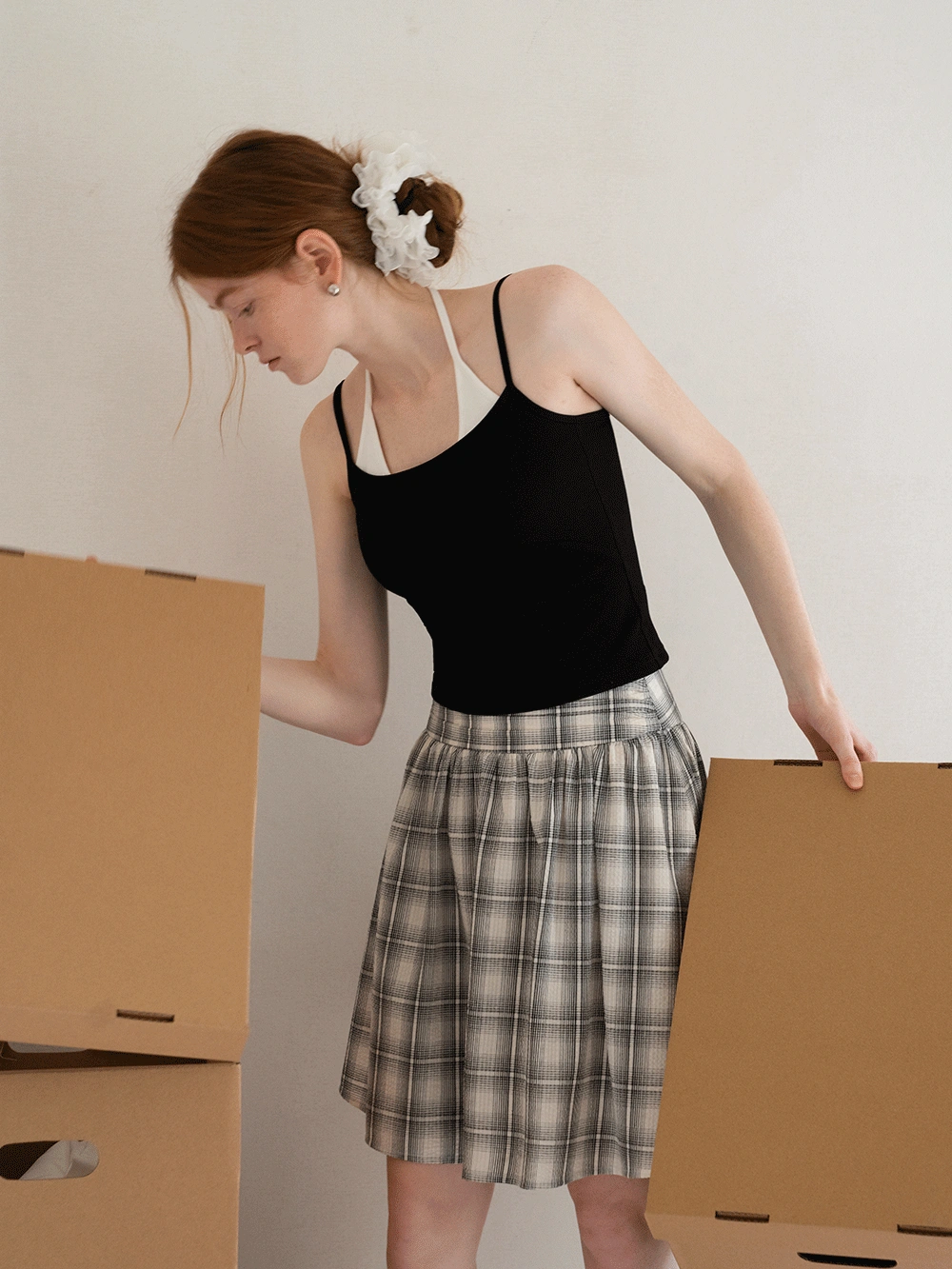 Women's Plaid Pleated Skirt