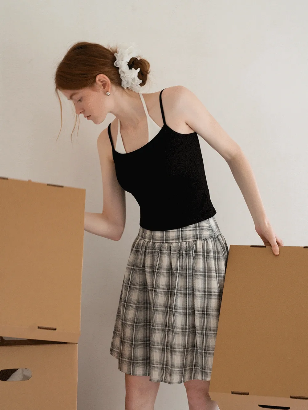 Women's Plaid Pleated Skirt