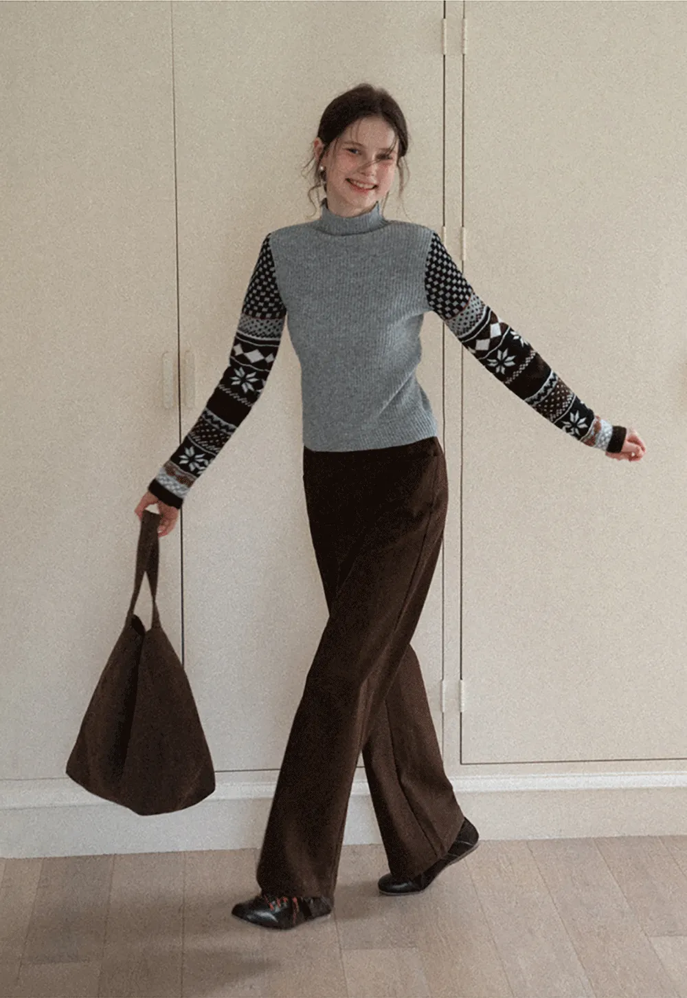Wide-Leg Suit Trousers