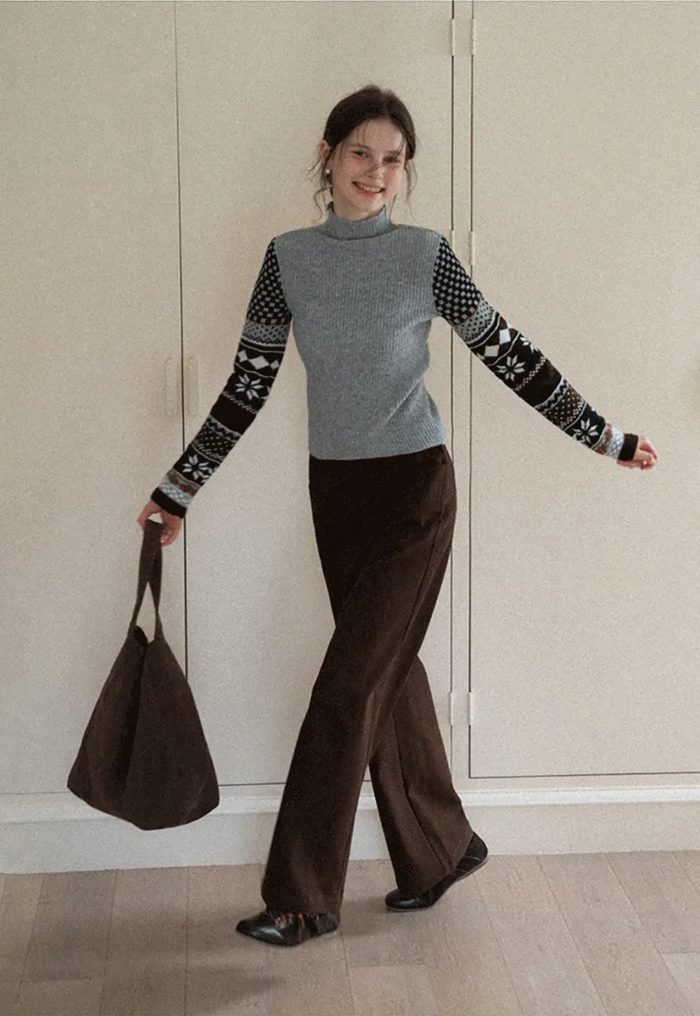 Wide-Leg Suit Trousers